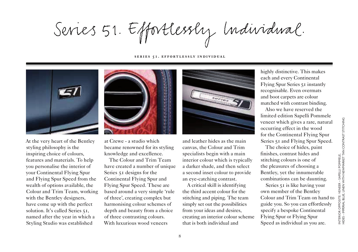 2012 Bentley Continental Flying Spur Brochure Page 46